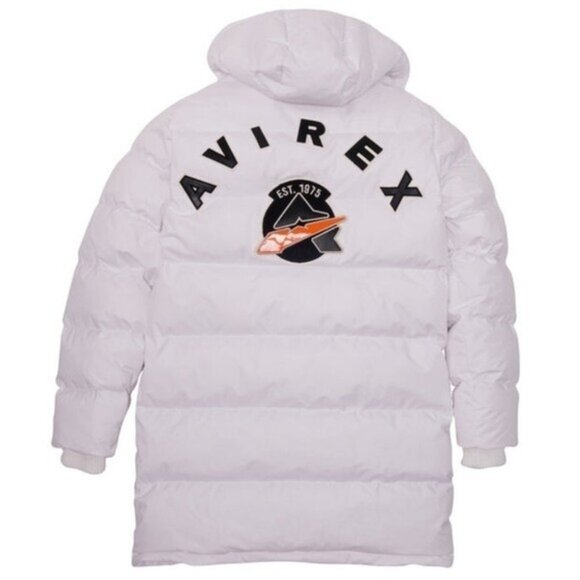 Avirex Primaloft Parka White Puffer Coat Size XXL New - Picture 11 of 11